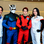 **Prompt:** A group of fully clothed cosplayers dressed as characters from "Reverse: 1999" at a fan convention, professional photography, well-lit, appropriate attire, perfect anatomy, natural poses, safe for work, family-friendly.