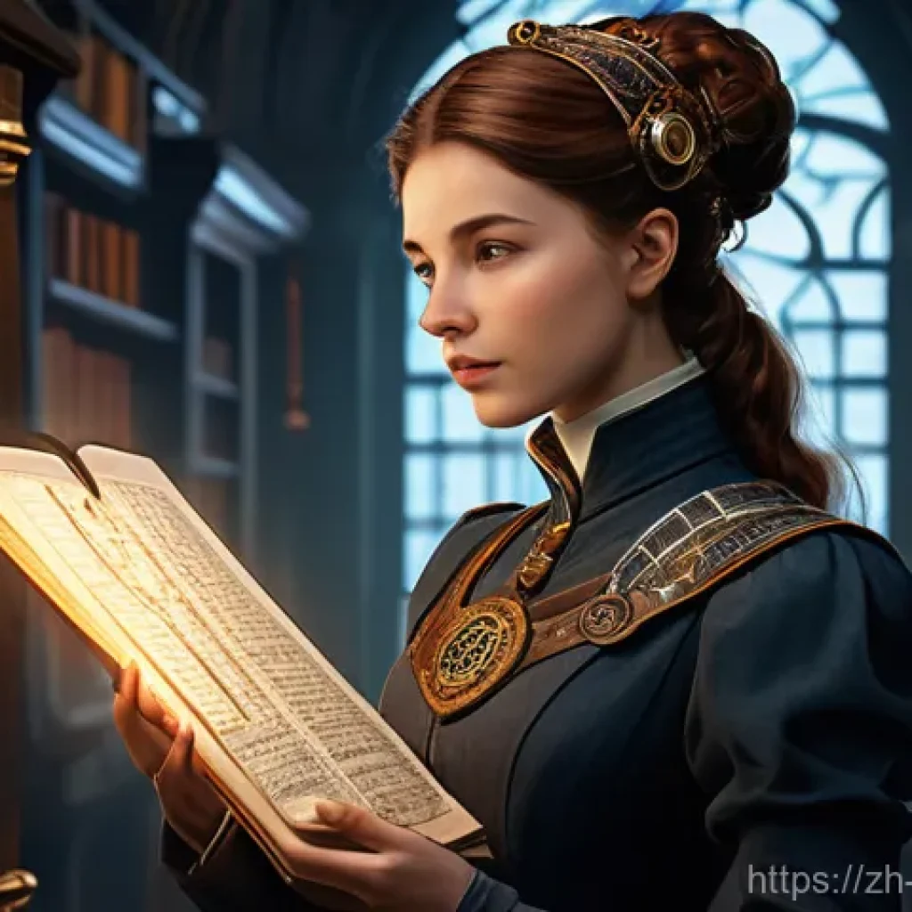 리버스 1999 최고 효율 연계기술 - **Prompt 1: The Strategist's Insight**
    "A highly detailed, intricate illustration of a female ch...