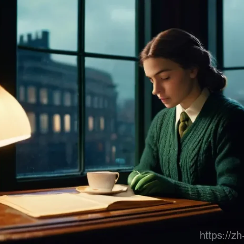 리버스 1999 팬 창작 스토리 - **Prompt:** A detailed, contemplative portrait of Vertin from "Reverse: 1999," sitting by a window i...