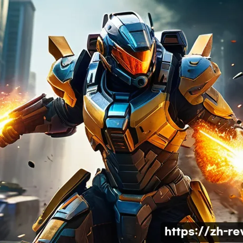 리버스 1999 캐릭터 추천 - A dynamic battle scene featuring a versatile combat vanguard character in futuristic armor, combinin...