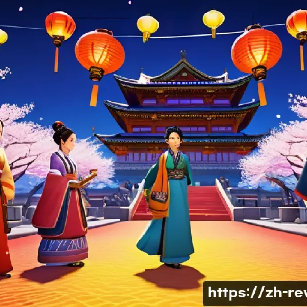 리버스 1999 코스튬 획득법 - A vibrant in-game festival scene from "リバース:1999" featuring a group of diverse characters wearing ex...