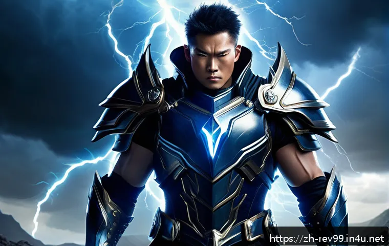 리버스 1999 파트너 캐릭터 추천 - A dynamic fantasy warrior character named "Storm Hunter," depicted as a balanced, muscular figure we...