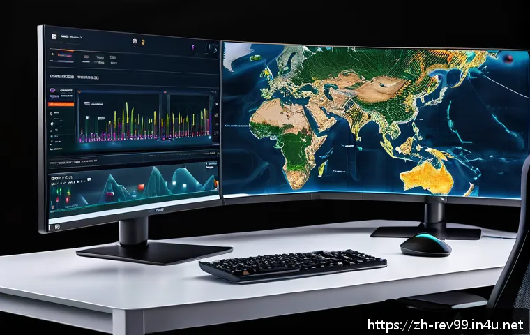 리버스 1999 글로벌 서버 연결 - A modern gaming setup showcasing a professional player optimizing cross-region game connections: a s...