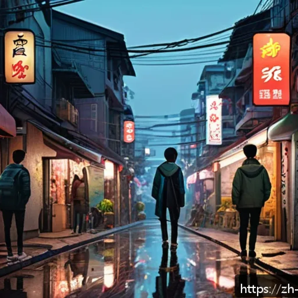 리버스 1999 베타 테스트 피드백 - A highly detailed near-future urban street scene at dusk, featuring diverse characters interacting n...