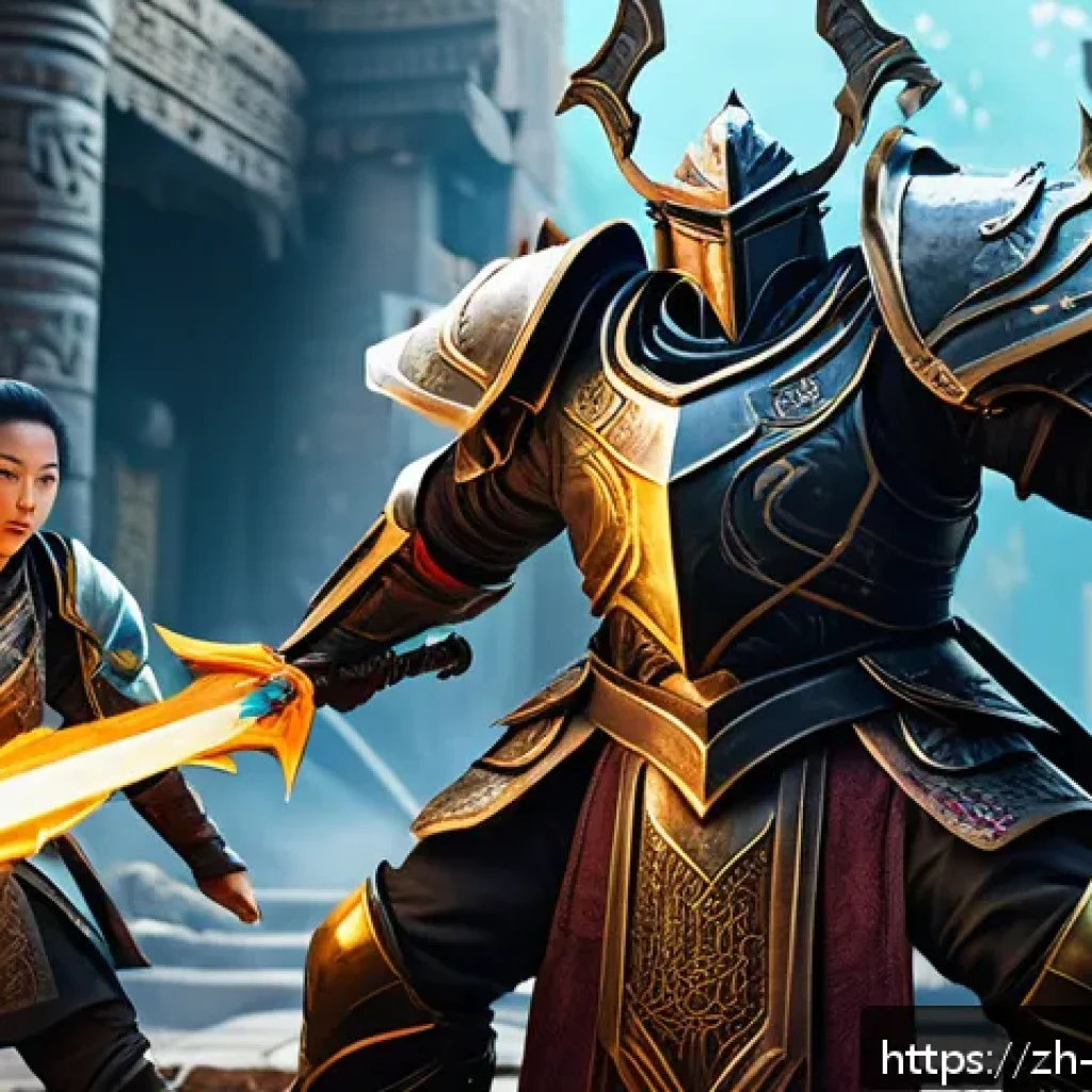 리버스 1999 공략 영상 모음 - A detailed fantasy RPG battle scene featuring a diverse team of characters: a heavily armored tank w...