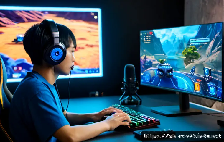리버스 1999 최신 공략 비디오 - Photorealistic cinematic gaming studio scene, a focused young Chinese esports strategist seated at a...