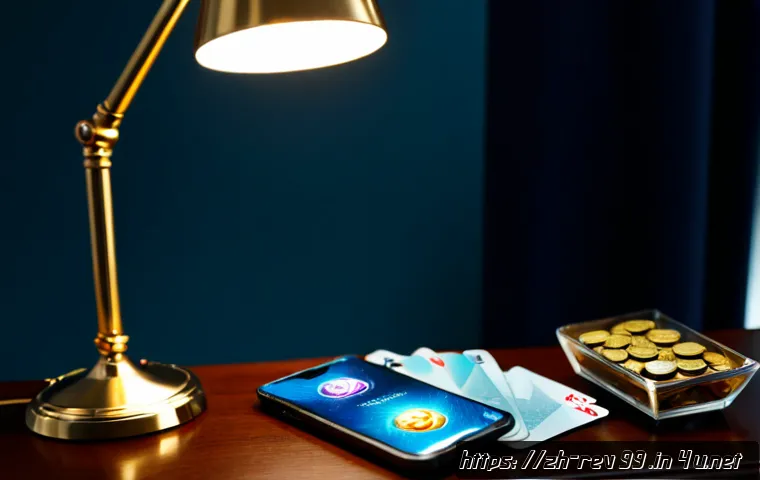 리버스 1999 프리미엄 패스 혜택 - Photorealistic premium gaming rewards concept, elegant smartphone on a clean modern desk displaying ...
