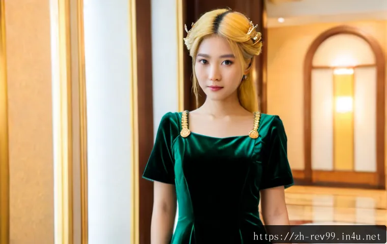 리버스 1999 베스트 코스튬 투표 - Photorealistic editorial portrait of an elegant young adult female fantasy cosplayer in a vintage 19...